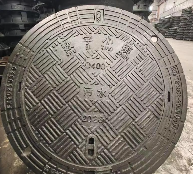 石排镇球墨铸铁防沉降井盖展示